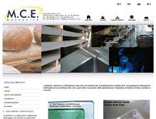 Tablet Screenshot of mce-meccanica.com